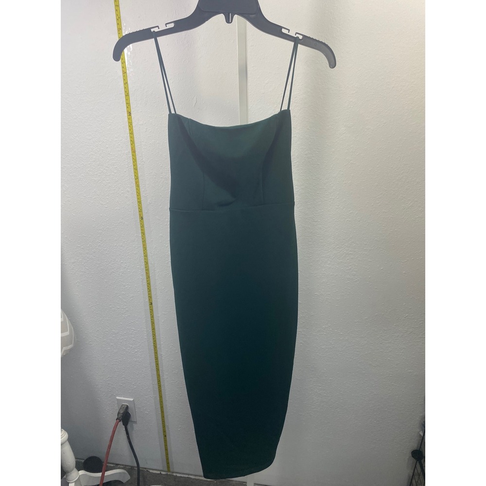 Hello Molly Emerald Green Strappy Back Midi Dress Size 4‎ Womens Cocktail Formal